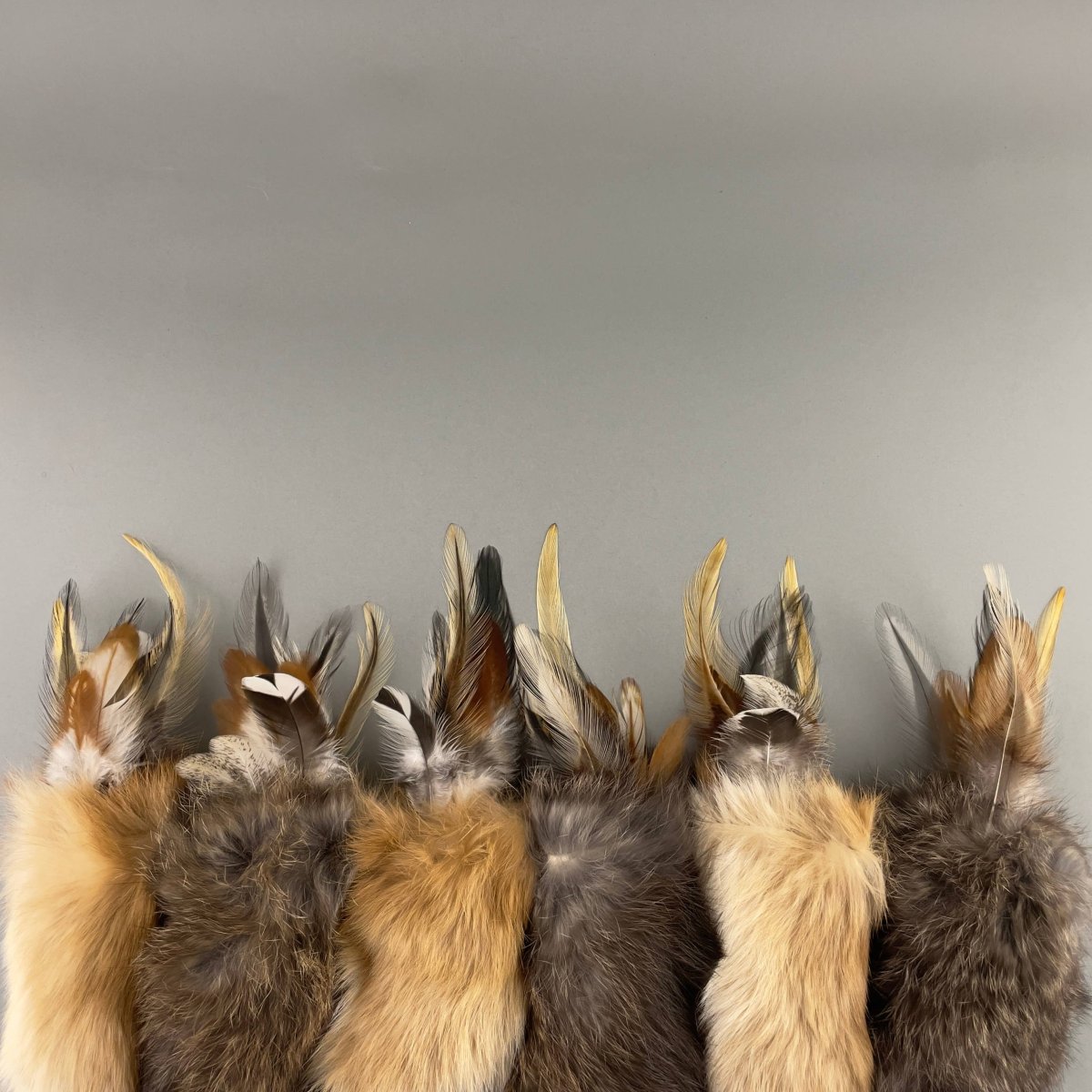 đ± Jouet naturel en fourrure de lapin et plumes pour chats â Image 6