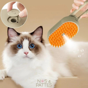Brosse Vapeur pour Chats 3en1