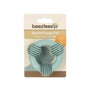 Beeztees Anneau Dentaire en Caoutchouc pour Chiot Vert 8 cm