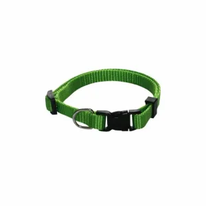 Collier Chien UNI VERT 2 cm