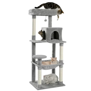 Aire de Jeu pour Chats avec Plateformes et Hamac Suspendu