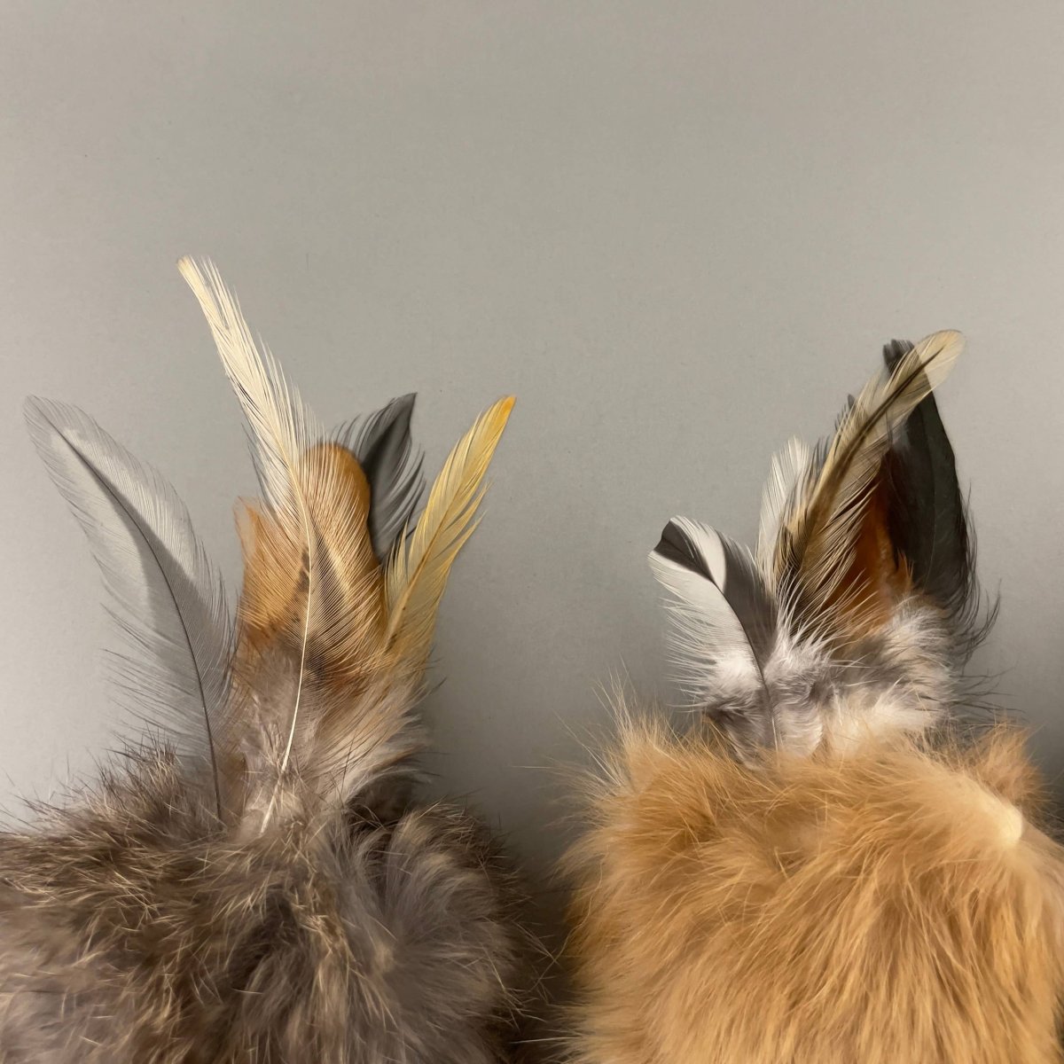 đ± Jouet naturel en fourrure de lapin et plumes pour chats â Image 4