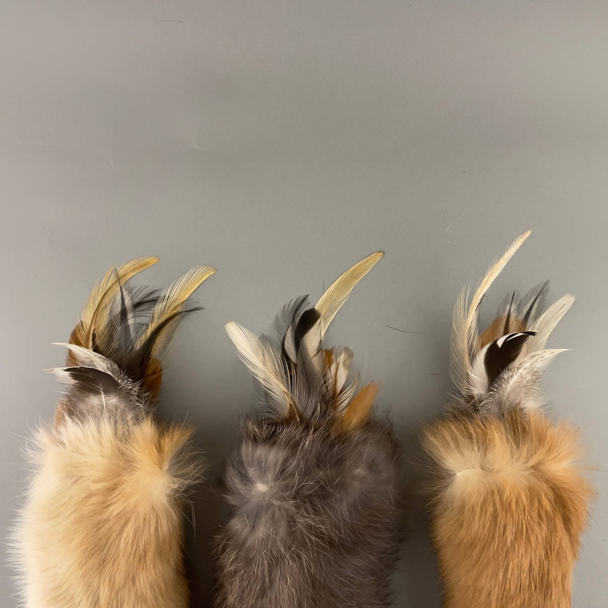đ± Jouet naturel en fourrure de lapin et plumes pour chats â Image 5
