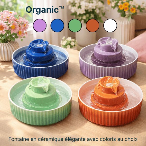 Fontaine à eau chat en céramique à cascade - Organic™ – Image 6