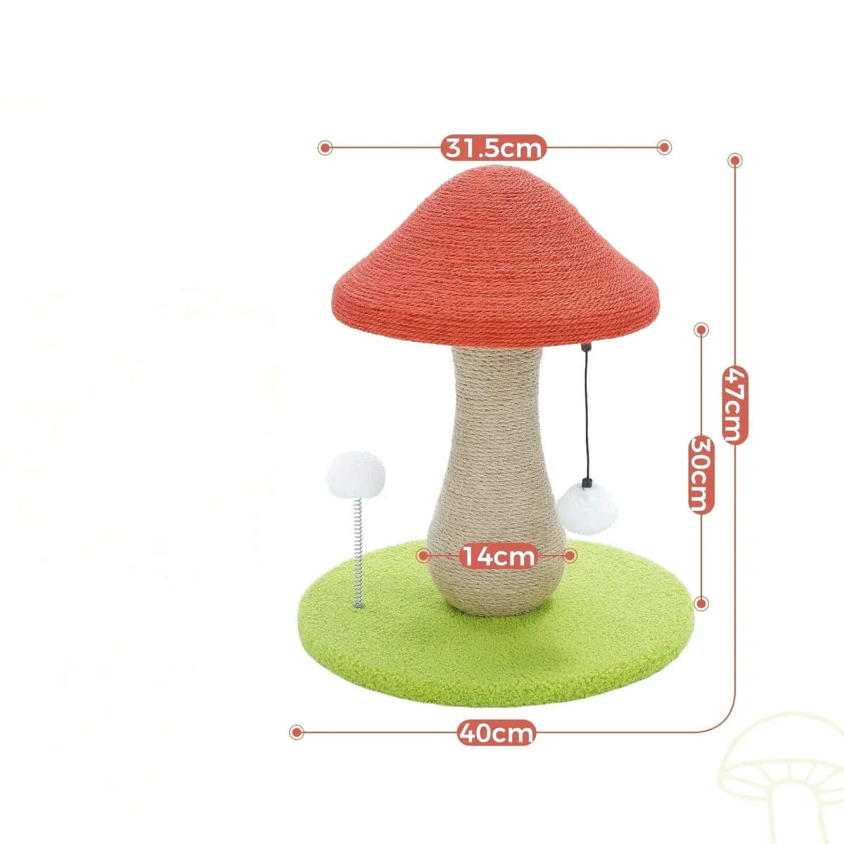 Accessoire Ludique pour Chats en Forme de Champignon – Image 3