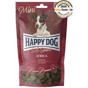 Happy Dog Soft Snack Mini Africa Autruche 100 gr