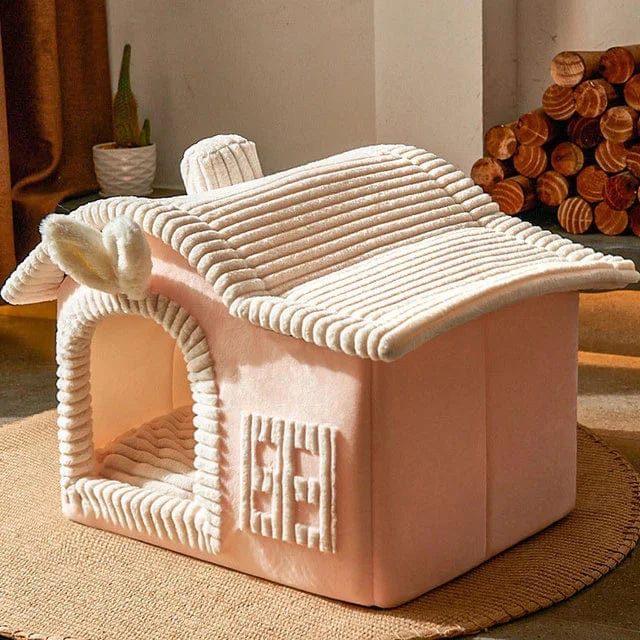 Maison Douillette pour Animaux avec Toit Arrondi et Fenêtre – Image 8