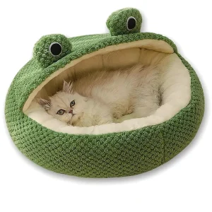 Abri Fantaisie pour Chat en Forme de Grenouille